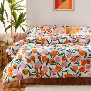 Peach Duvet Set Queen
